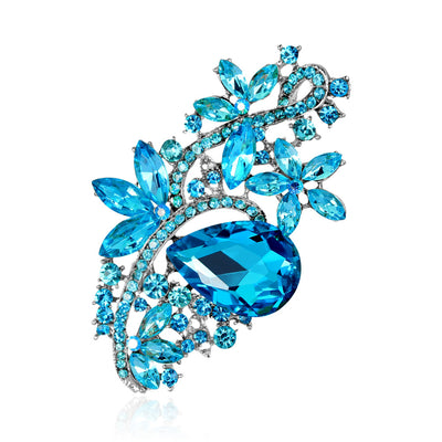 Rhinestone Brooch Acrylic Glass Brooch Pin Clothing Brooch