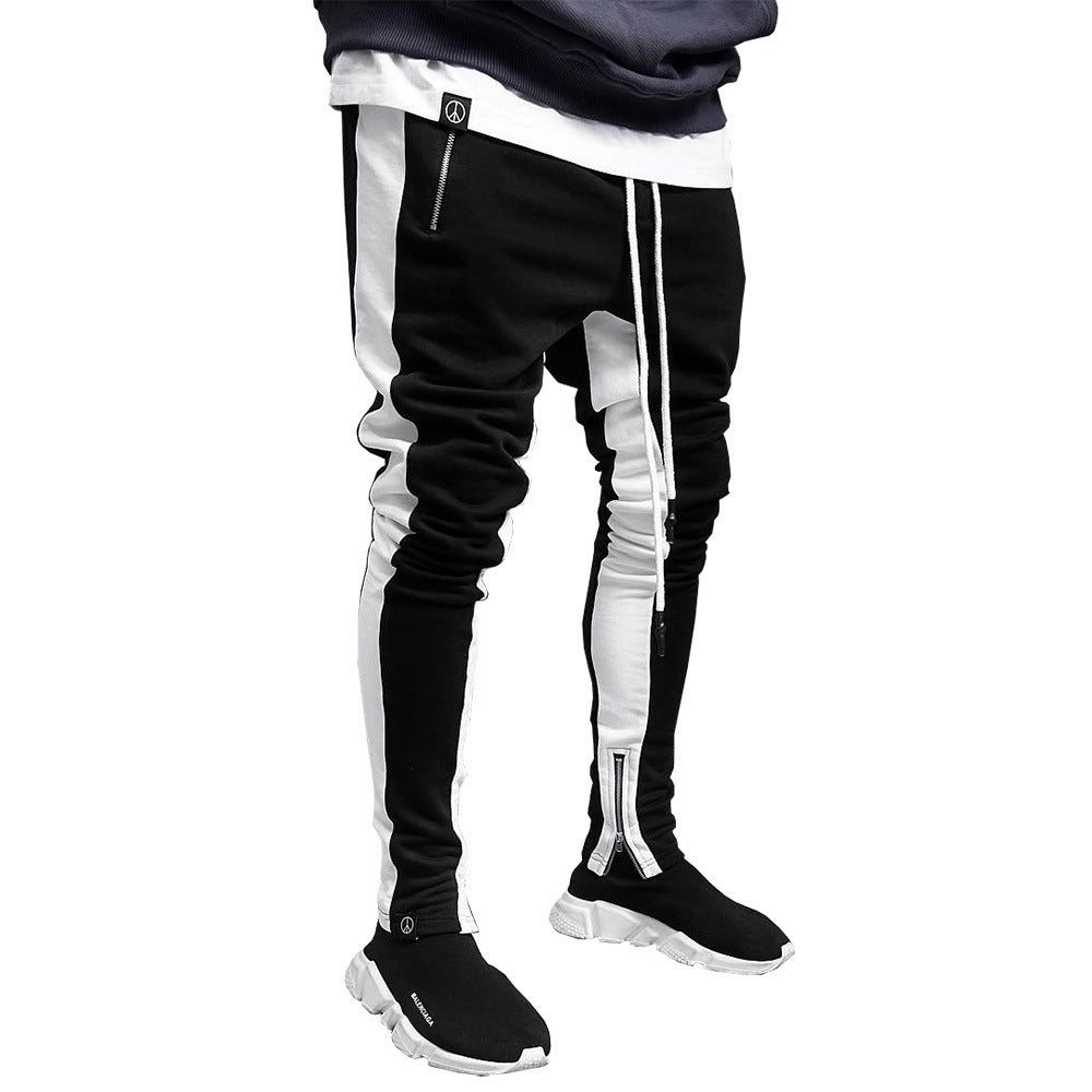 Men's Strappy Zippered Sports Trousers