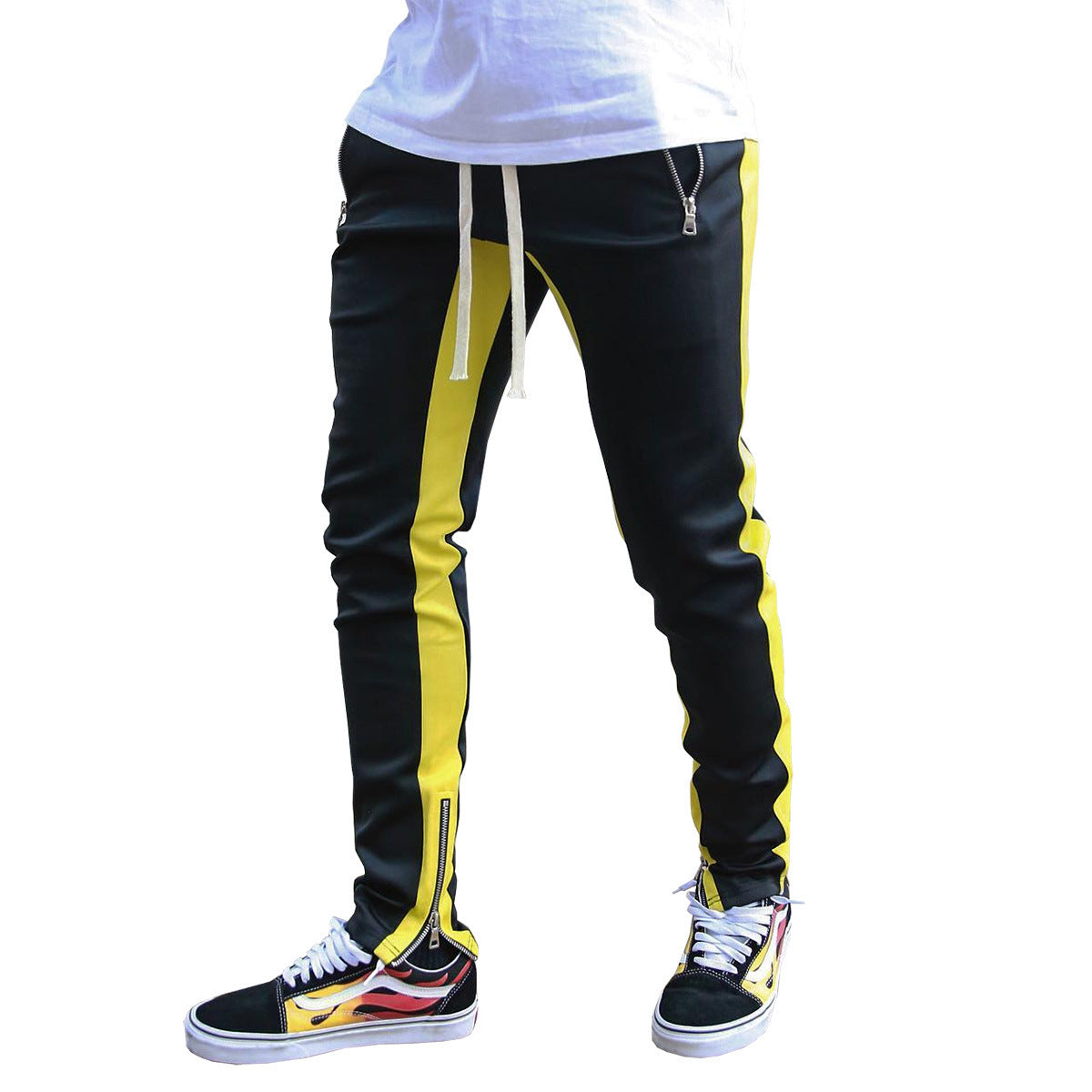 Men's Strappy Zippered Sports Trousers