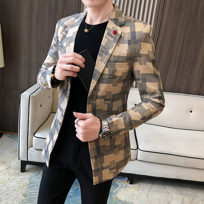 sleek Men's Slim Suits