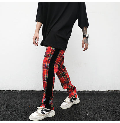 Plaid Track Pants