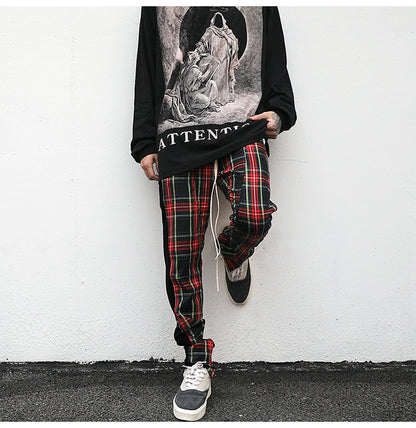 Plaid Track Pants