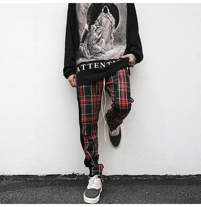 Plaid Track Pants