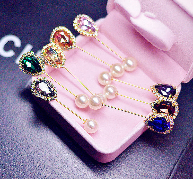 Diamond Flower Brooch