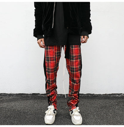 Plaid Track Pants