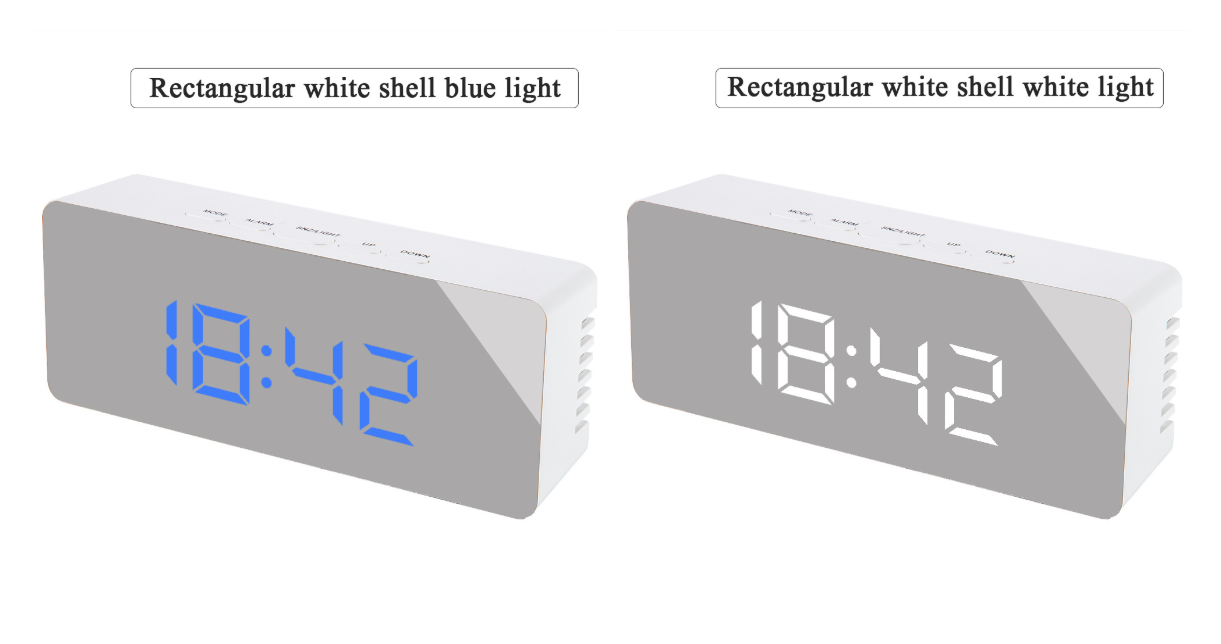 LED Mirror Clock