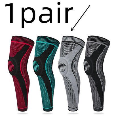 Sports Knee Pads Knitted Silicone Support Compression Patella