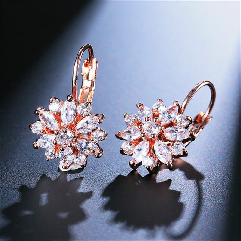 Rhinestone Sunflower Jewelry