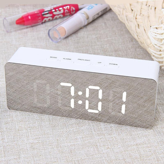 LED Mirror Clock