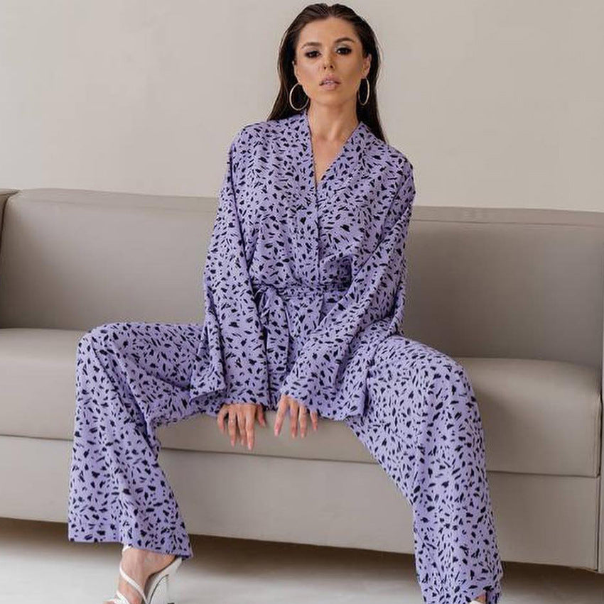 Printed Autumn Long-sleeved Trousers