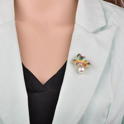 Vibrant Butterfly Brooch