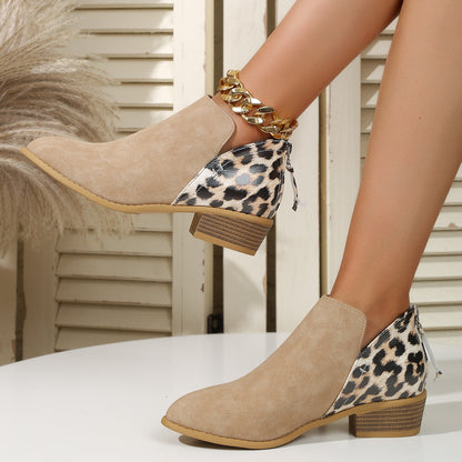 Leopard Print Women's Boots