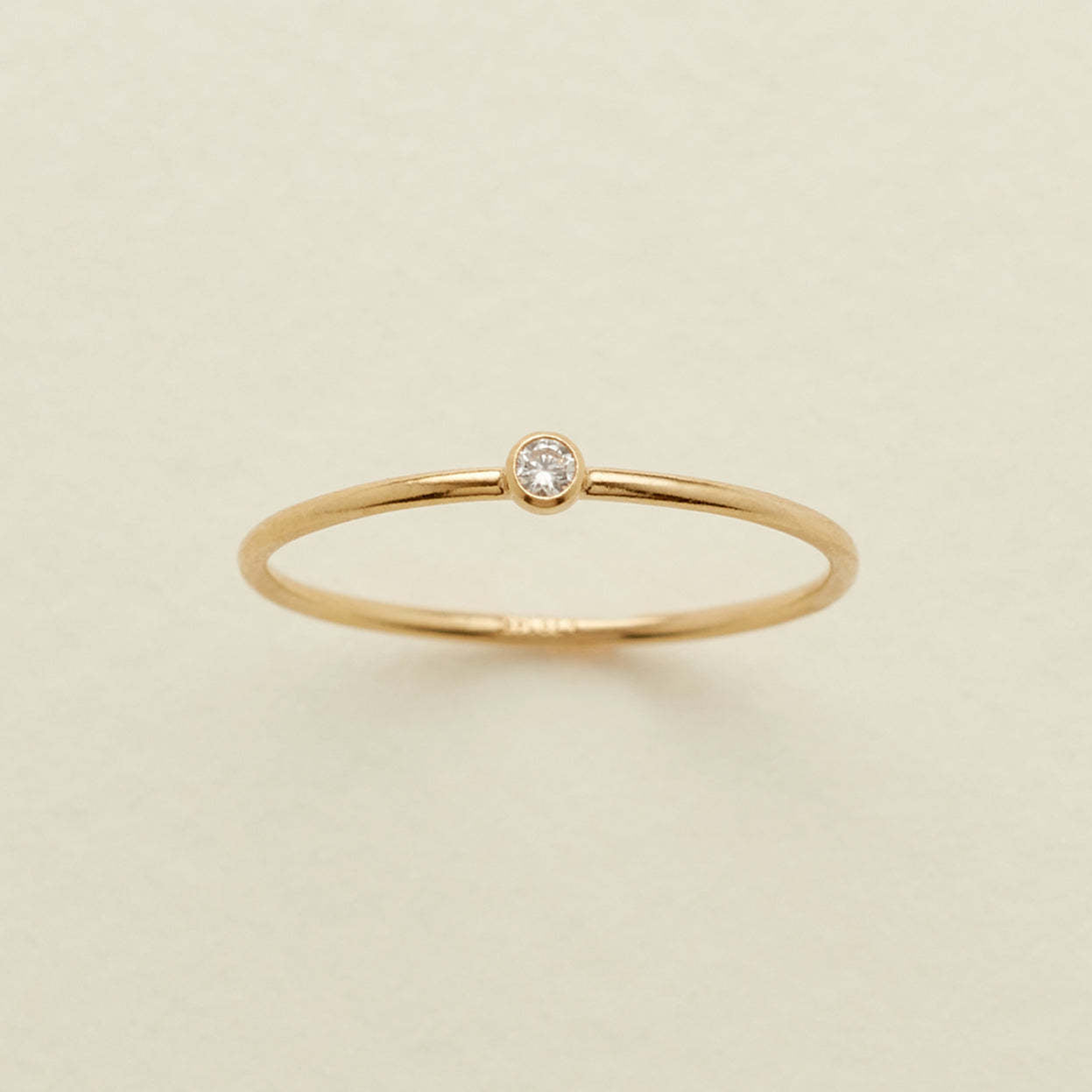 December Birthstone Plain Circle Ring December
