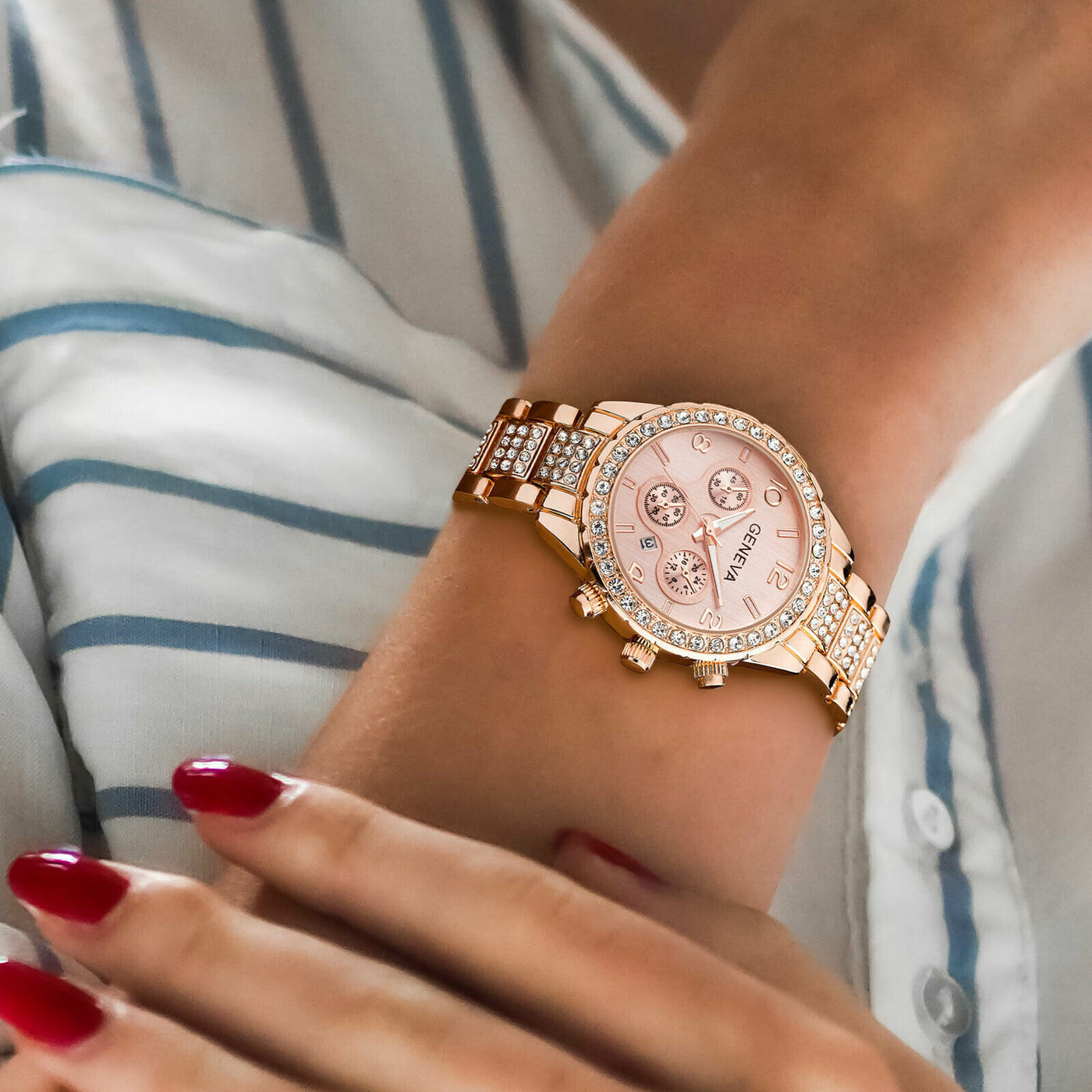 Crystal Quartz Watch