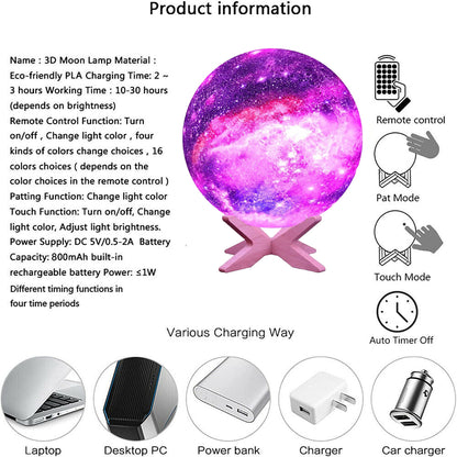 3D Moon Lamp