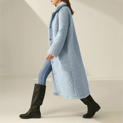 Single-Breasted Woolen Coat