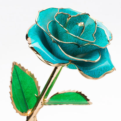Gold-plated Rose Flower