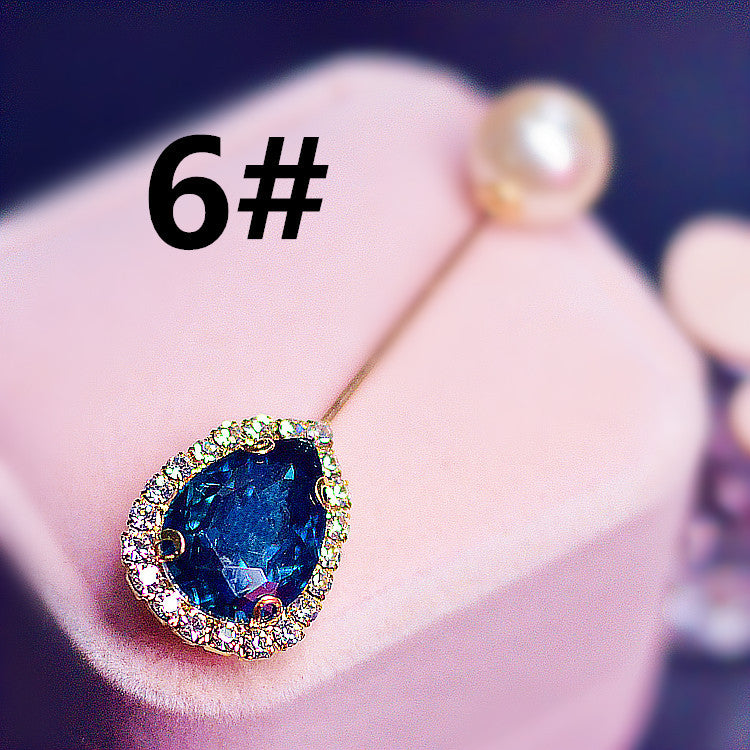 Diamond Flower Brooch