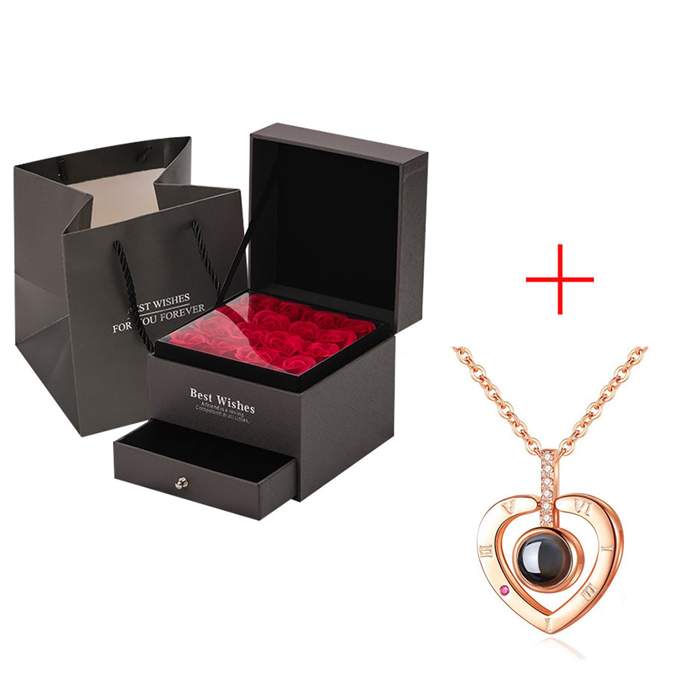 Rose Necklace Gift Set