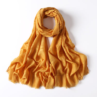 Premium Crinkle Gradient Color Hijab Tie-Dye Printed Scarf