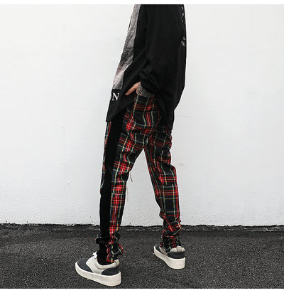 Plaid Track Pants