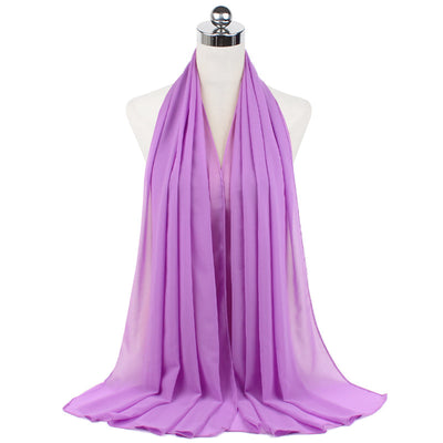 Monochrome Pearl Chiffon Hijab Scarf Bubble