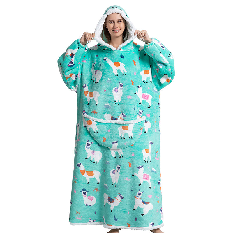 Cartoon Hooded Blanket