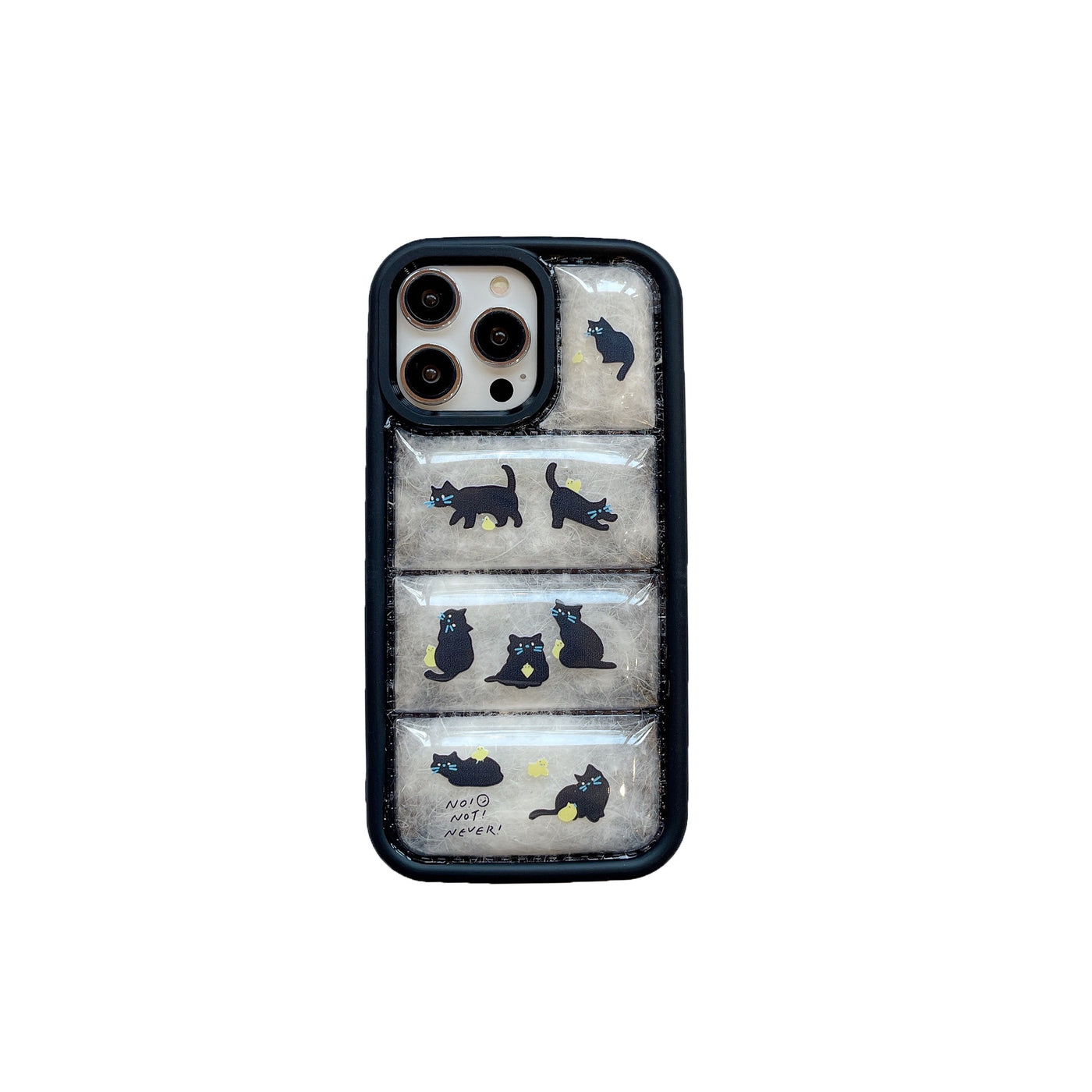 Transparent Down Jacket 15Pro Phone Case Painted