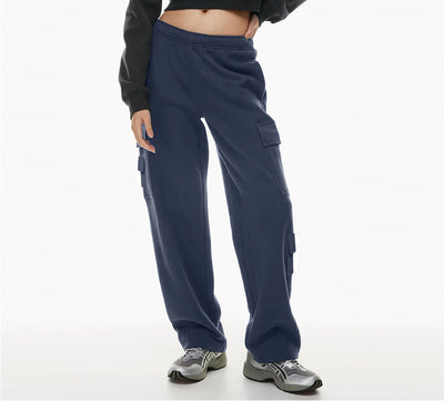 Women's Fashion Work Clothes Pocket Sweatshirt Trousers