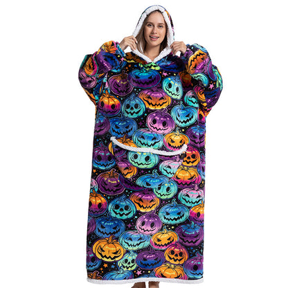 Cartoon Hooded Blanket