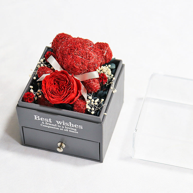 Floral Bear Jewelry Box