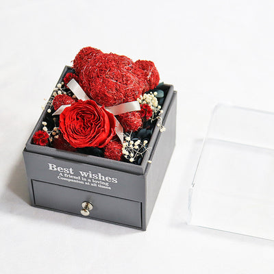 Floral Bear Jewelry Box