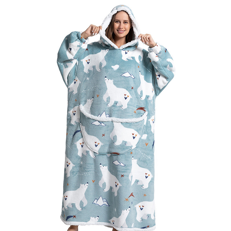 Cartoon Hooded Blanket