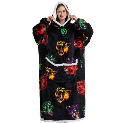 Cartoon Hooded Blanket