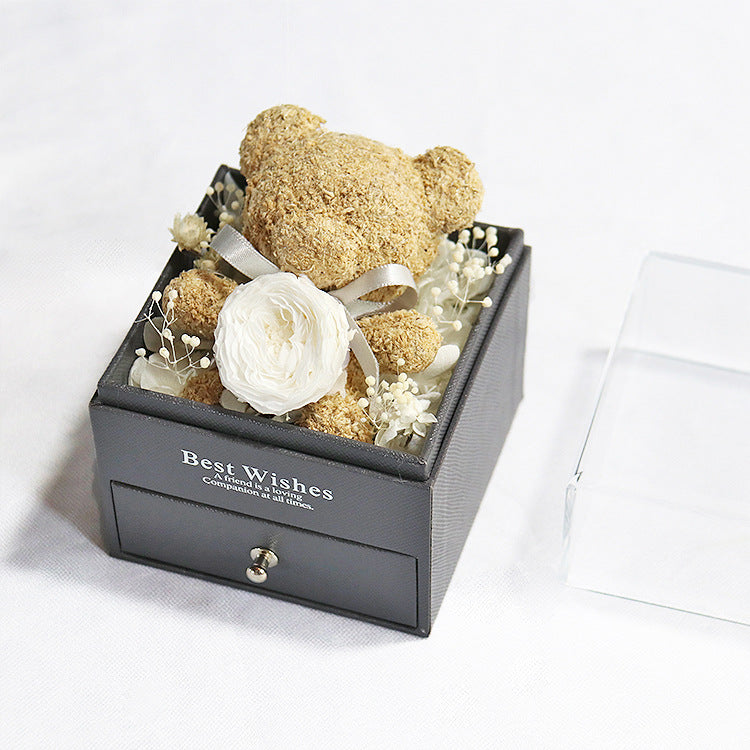 Floral Bear Jewelry Box