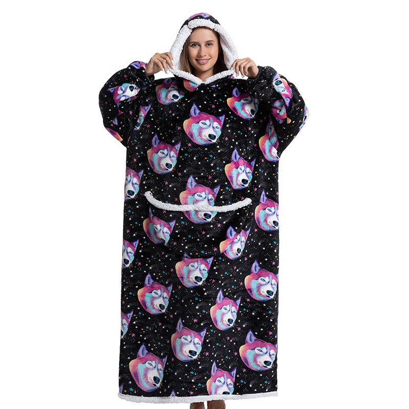 Cartoon Hooded Blanket