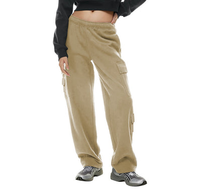 Women's Fashion Work Clothes Pocket Sweatshirt Trousers