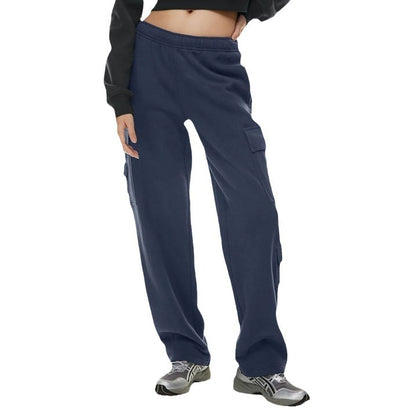 Women's Fashion Work Clothes Pocket Sweatshirt Trousers