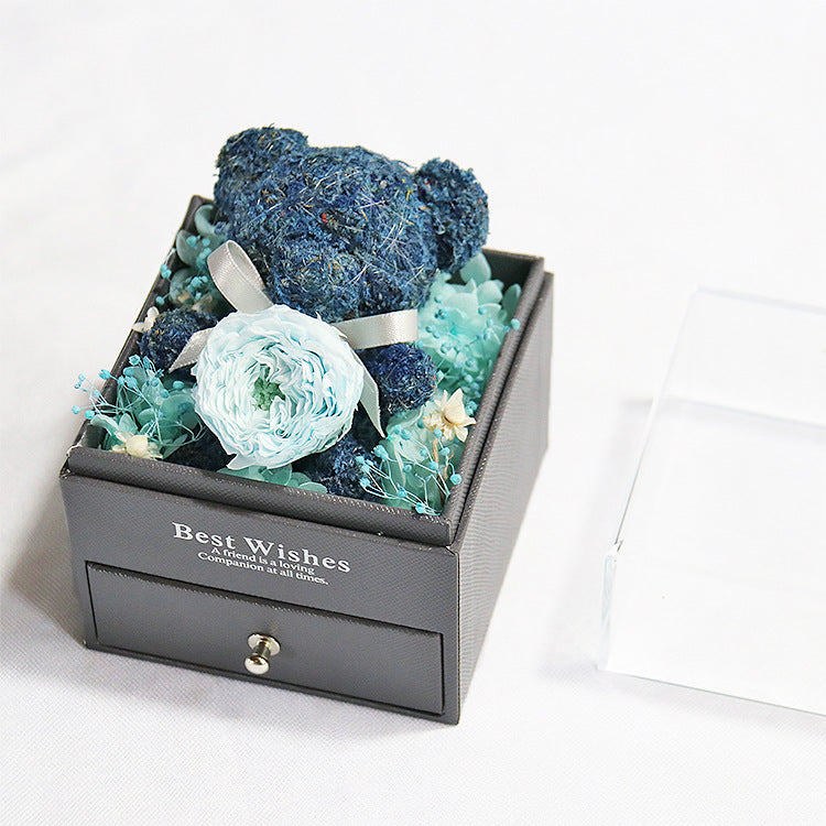 Floral Bear Jewelry Box