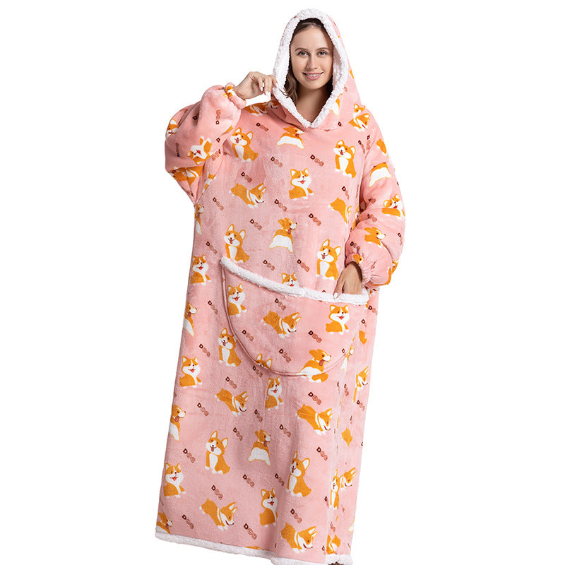 Cartoon Hooded Blanket