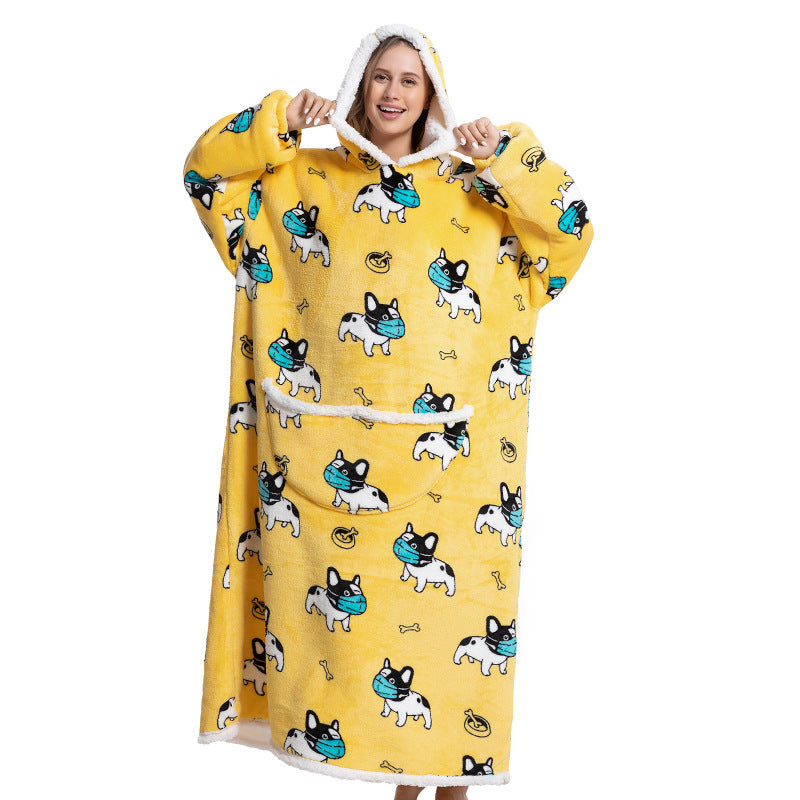 Cartoon Hooded Blanket