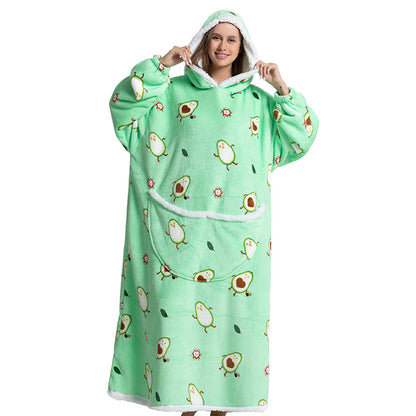 Cartoon Hooded Blanket