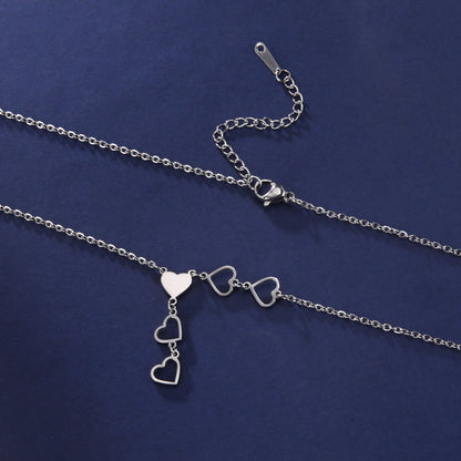 Fashion Love Pendant Stainless Steel Necklace
