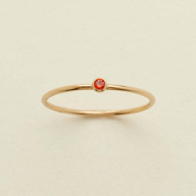 December Birthstone Plain Circle Ring December