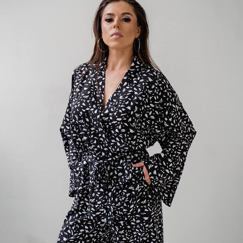 Printed Autumn Long-sleeved Trousers