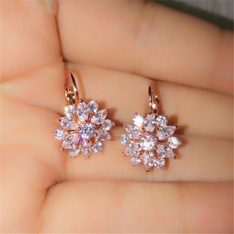 Rhinestone Sunflower Jewelry