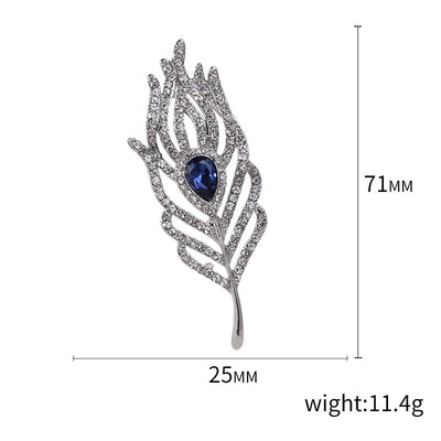 Pendant Feather Brooch Dual-purpose Pin Brooch