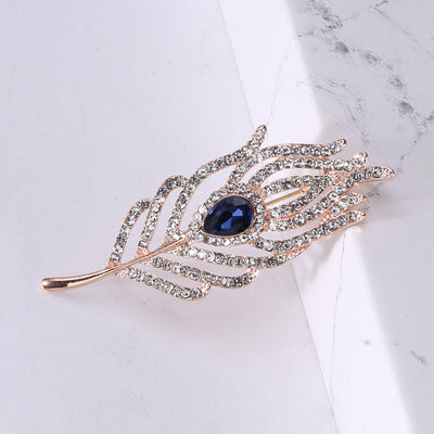 Pendant Feather Brooch Dual-purpose Pin Brooch