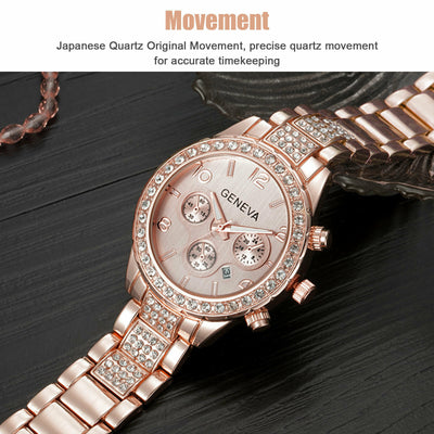 Crystal Quartz Watch