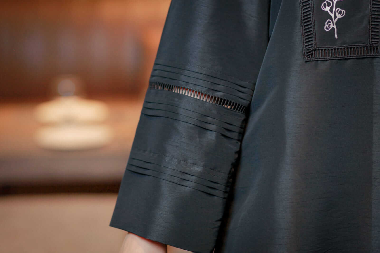 Block Print Raw Silk Suit